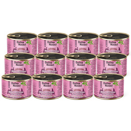 Mokra karma dla kota po sterylizacji indyk z przepiórką i zieloną herbatą Dolina Noteci Superfood Pasztet & Filet zestaw 12 x 185 g