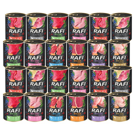 Mokra karma dla psa Rafi mix smaków 24 x 800 g