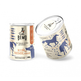 Bemo Karma mokra dla psa naturalna Monobiałkowa KOŃ by SIEMIĘ uśmiał 800 g