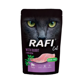 Mokra karma dla kotów sterylizowanych z królikiem Rafi Cat Adult 100 g