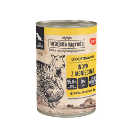 Wiejska Zagroda Karma mokra dla psa Indyk z jagnięciną 400 g