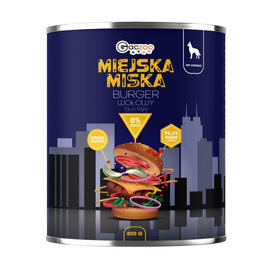 Gaczoo Miejska Miska karma mokra dla psa burger wołowy 800 g