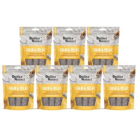 Dolina Noteci Smart Chews Calm & Relax Gryzaki funkcjonalne dla psa wspierające redukcję stresu zestaw 7 x 100 g