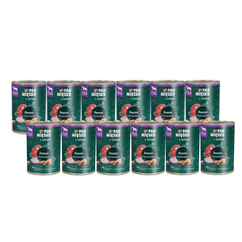 Pan Mięsko karma mokra dla psa z ziołami pasztet z krewetkami zestaw 12 x 400 g
