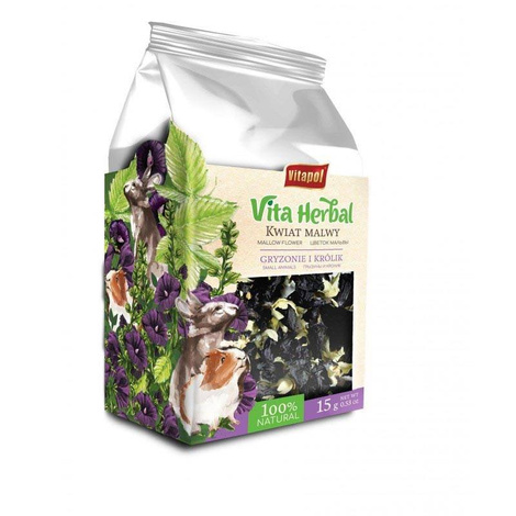 Przysmak dla gryzoni Vitapol Herbal kwiat malwy, 15g