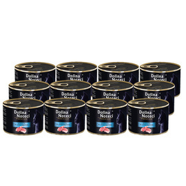 Mokra karma dla kota bogata w jagnięcinę Dolina Noteci Premium zestaw 12x185 g