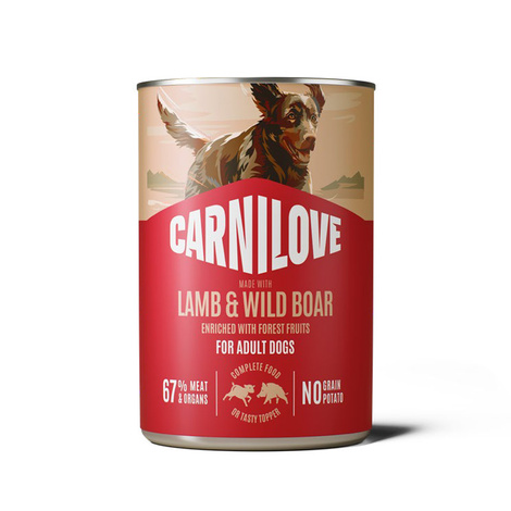 Carnilove Dog Can Paté Karma mokra dla psów Jagnięcina i dzik z czarną porzeczką 400 g