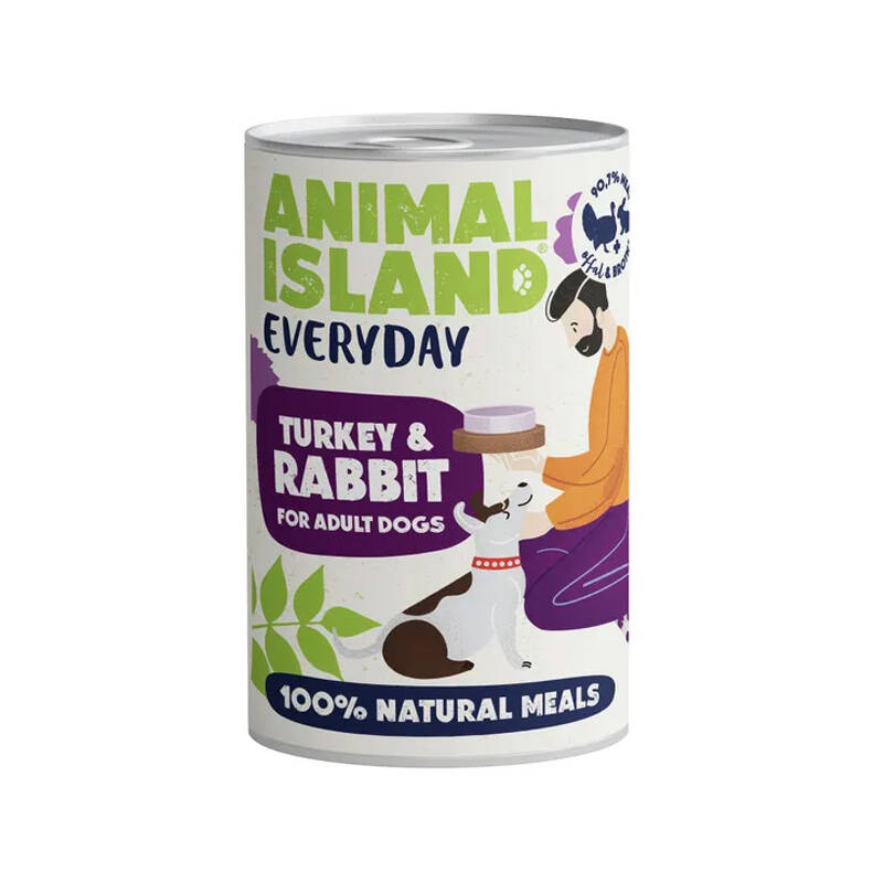 Animal Island Everyday Mokra karma dla psa indyk królik 400 g