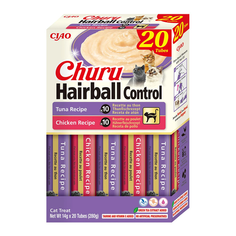 Inaba Cat Churu Hairball Variety Przysmak dla kota 20 x 14 g