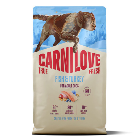 Carnilove True Fresh Dog Adult Karma sucha dla psów z rybą i indykiem 4 kg