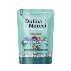 Mokra karma dla kota po sterylizacji jagnięcina z sarną i jeżówką Dolina Noteci Superfood Pasztet & Filet 85 g