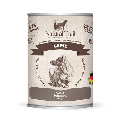 Natural Trail Game Mokra karma dla psa Dziczyzna 800 g