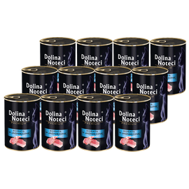 Mokra karma dla kota bogata w jagnięcinę Dolina Noteci Premium zestaw 12 x 400 g
