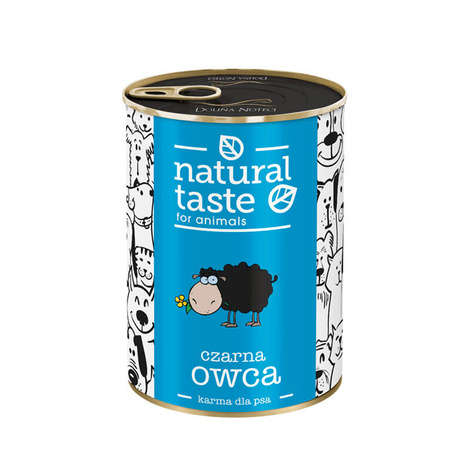 Mokra karma dla psa Natural Taste Czarna Owca danie z jagnięciny 400 g - Super Oferta