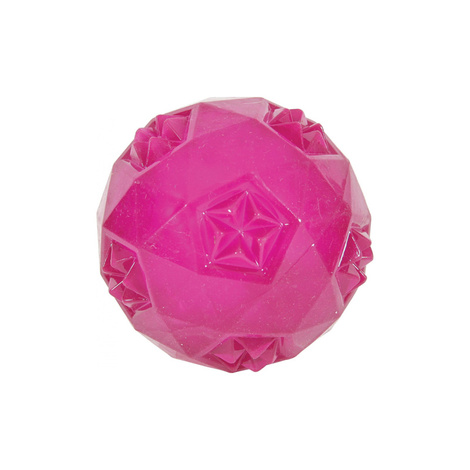 Zolux TPR POP Zabawka gryzak dla psa piłka różowa 7,5 cm