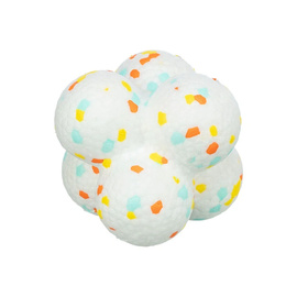 Trixie Light & Strong Piłka Bubble zabawka dla psa, biała/wielokolorowa 8 cm