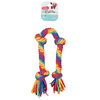 Zolux Zabawka dla psa szarpak sznur 4 węzły Rainbow 78 cm