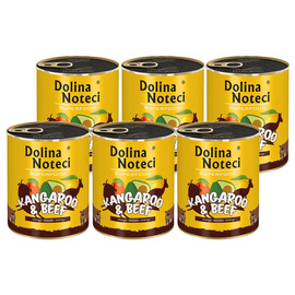 Mokra karma dla psa Dolina Noteci Superfood kangur i wołowina zestaw 6 x 800 g