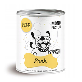 Paka Zwierzaka PEPE Pork Karma mokra dla psa wieprzowina 800 g