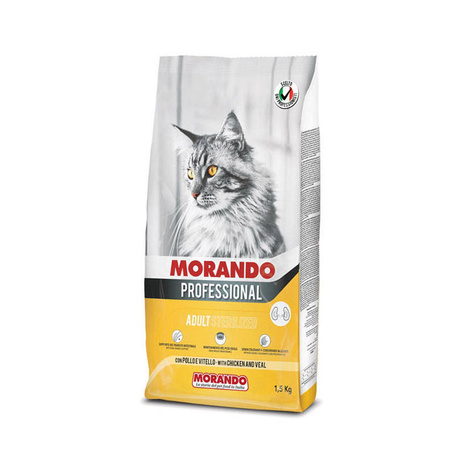 Morando Pro Kot Sterilised Kurczak, Cielęcina 1,5 KG