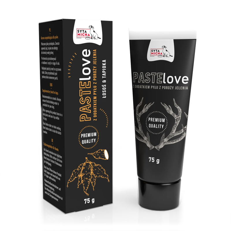 Syta Micha PasteLOVE mięsna pasta dla psa Łosoś z tapioką 75 g