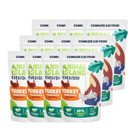 Animal Island Everyday Karma mokra dla kota Indyk 12 x 85 g