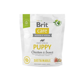 Karma sucha dla szczeniaka Brit Care Sustainable Puppy kurczak owady 1 kg