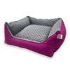 Pupilarni Kanapa legowisko dla psa lub kota rozm. XS szaro-różowe