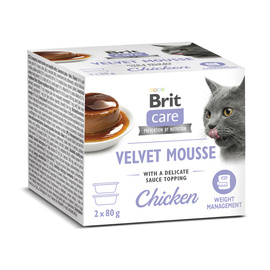 Brit Care Cat Velvet Mousse mokra karma dla kota Kurczak 2 x 80 g