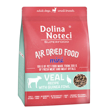 Dolina Noteci Superfood MINI danie z cielęciny z perliczką karma suszona dla psa 1 kg