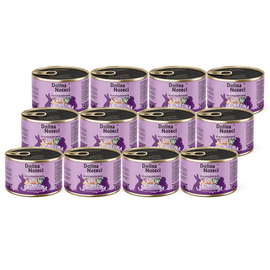 Dolina Noteci Superfood Karma mokra dla psów małych ras królik i jagnięcina zestaw 12 x 185 g
