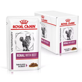 Royal Canin Renal Beef Karma mokra dla kota z wołowiną wspomagająca funkcje nerek pakiet 12 x 85 g