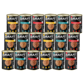 Rafi Classic Mokra karma dla kota kawałki w sosie mix smaków zestaw 18 x 415 g