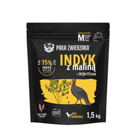 Paka Zwierzaka Karma sucha dla psa Seventh Heaven Indyk i malina 1,5 kg