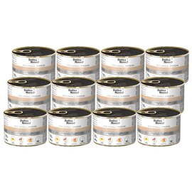 Mokra karma dla psów małych ras Dolina Noteci Premium z gęsią, ziemniakami i jabłkiem zestaw 12 x 185 g