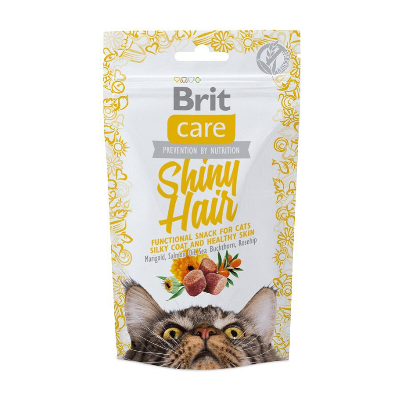 Brit Care Cat Snack Shiny Hair Karma uzupełniająca dla kota przysmak 50 g