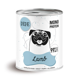 Paka Zwierzaka PEPE Lamb Karma mokra dla psa jagnięcina 800 g