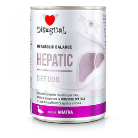 Disugual weterynaryjna Hepatic karma mokra dla psa wspierająca wątrobę kaczka 400 g