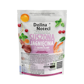 Karma suszona dla psa Dolina Noteci Premium dla dorosłych psów małych ras – jagnięcina z krewetkami 150 g