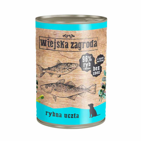 Wiejska zagroda pies rybna uczta 400 g