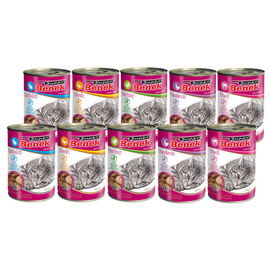 Super Benek Karma mokra dla kota bezzbożowe kąski w sosie mix 10 x 415 g