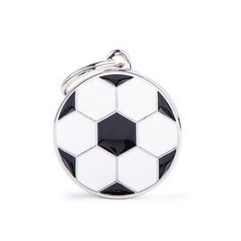 Zawieszka Adresówka Identyfikator z grawerem dla psa i kota piłka L