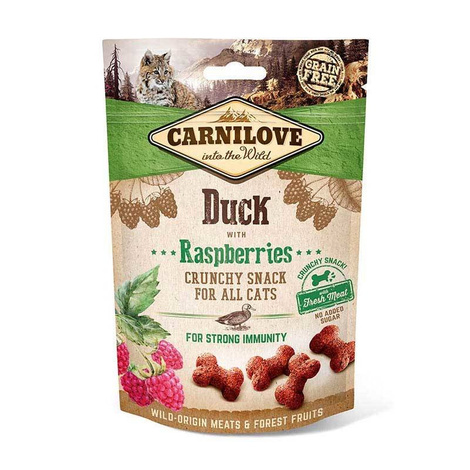 Carnilove Snack Cat Fresh Crunchy przysmak dla kota kaczka z maliną 50 g