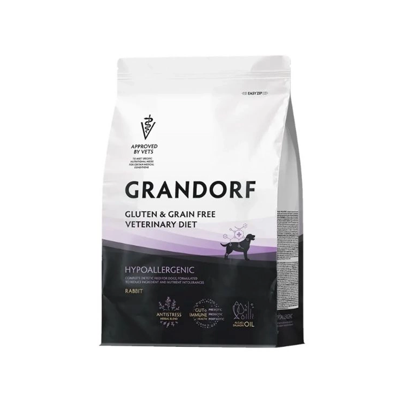 Grandorf Hypoallergenic Sucha karma weterynaryjna dla psów z królikiem 1 kg