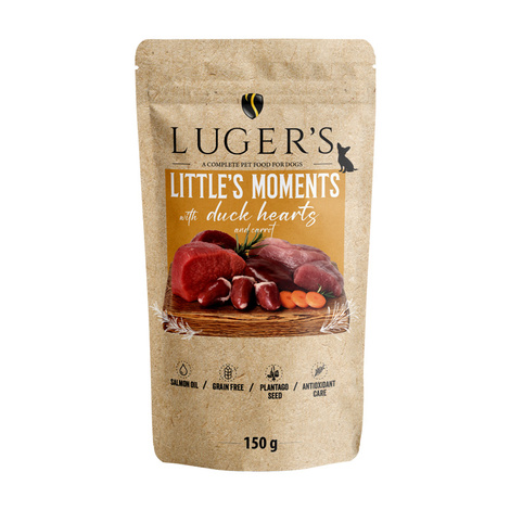 Karma mokra dla psów małych ras Luger's Little's Moments z sercami z kaczki i marchewką 150 g