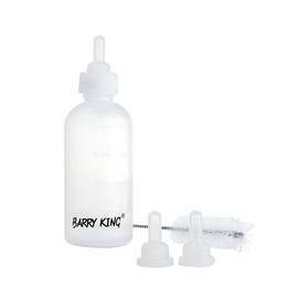 Barry King Butelka do karmienia szczeniąt i kociąt, 3 smoczki + szczoteczka, 60 ml