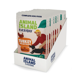 Animal Island Karma mokra saszetki dla psa indyk w rosole 10 x 150 g