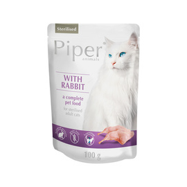Mokra karma dla kotów sterylizowanych Piper Animals Sterilised z królikiem 100 g
