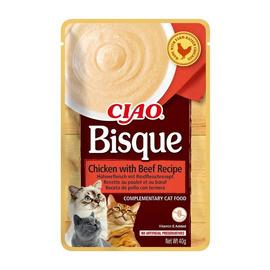 INABA Bisque Karma dla kotów zupa z kurczaka i wołowiny 40 g