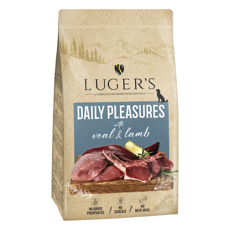 Luger’s Daily Pleasures karma suszona dla psa z cielęciną i jagnięciną 9 kg